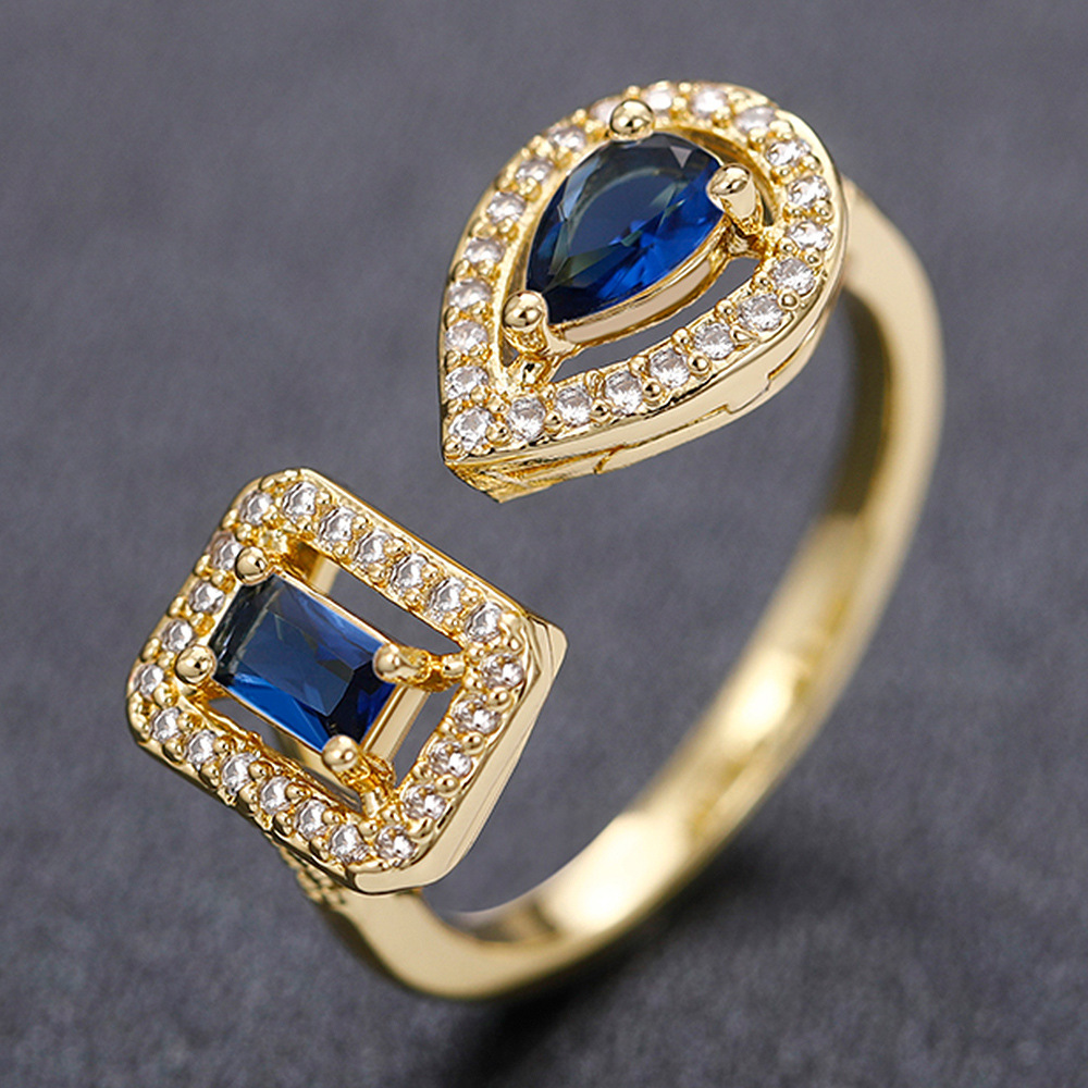 Gold   blue zirconium