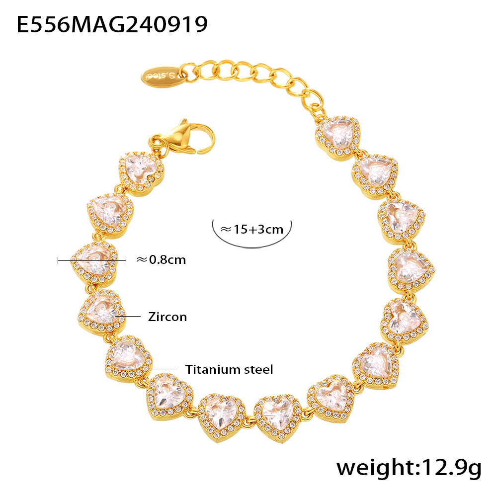 E556- Love Gold White