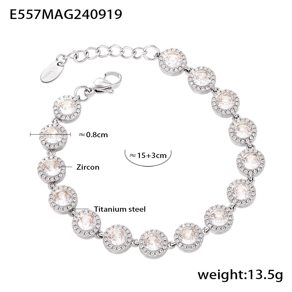 E557- Round steel white