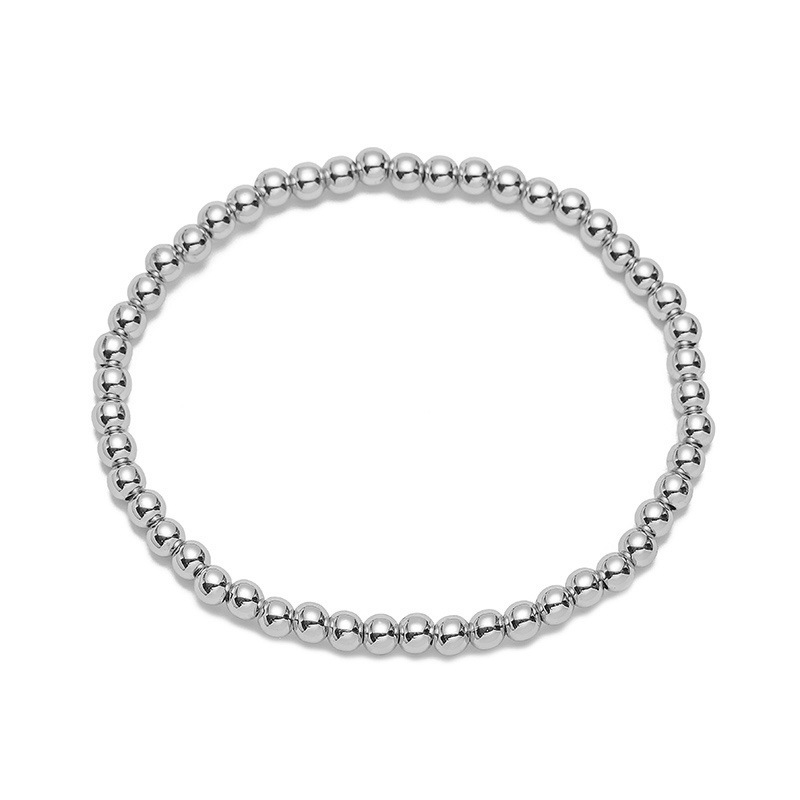 1 white gold 4mm bracelet