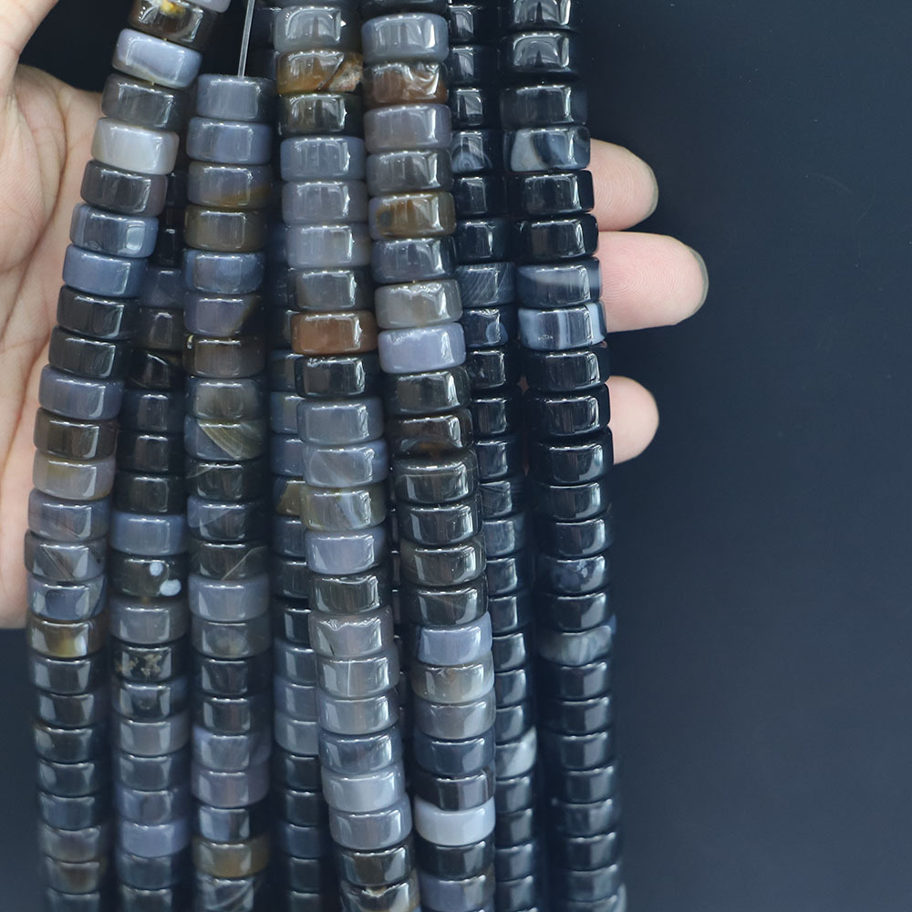 Dark grey agate