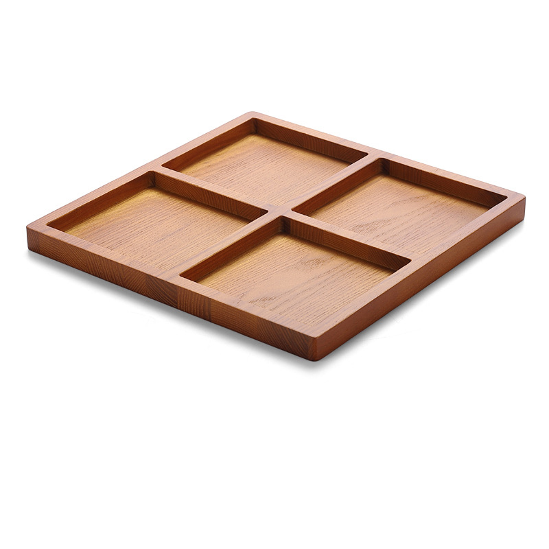 EC00301 Original wood color four grid tray