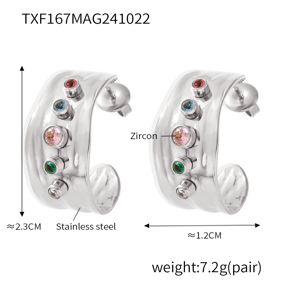 Steel earrings