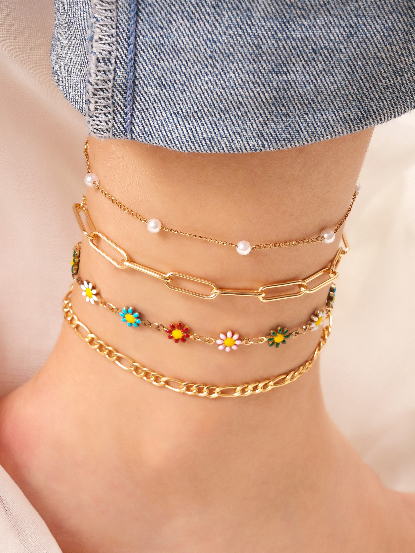 multi-colored  - Anklet