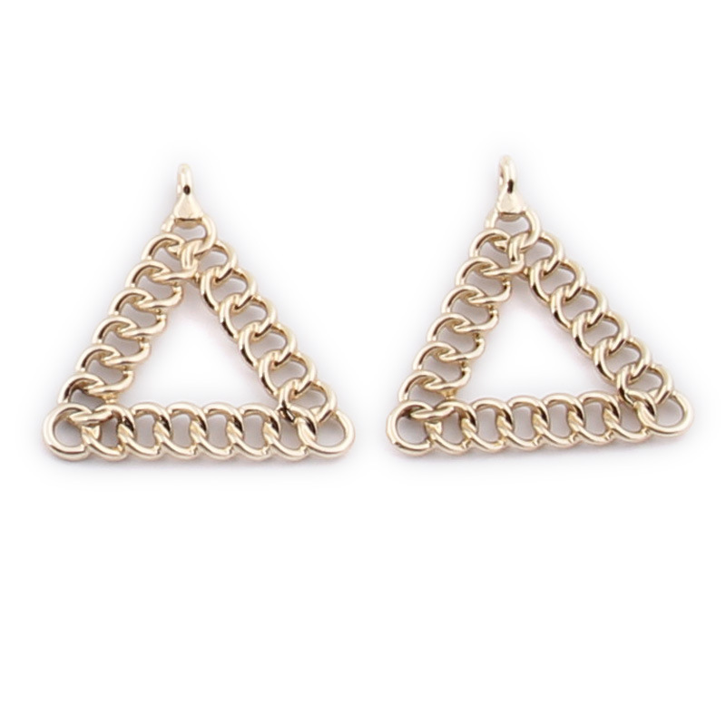 Triangle gold 30*30mm