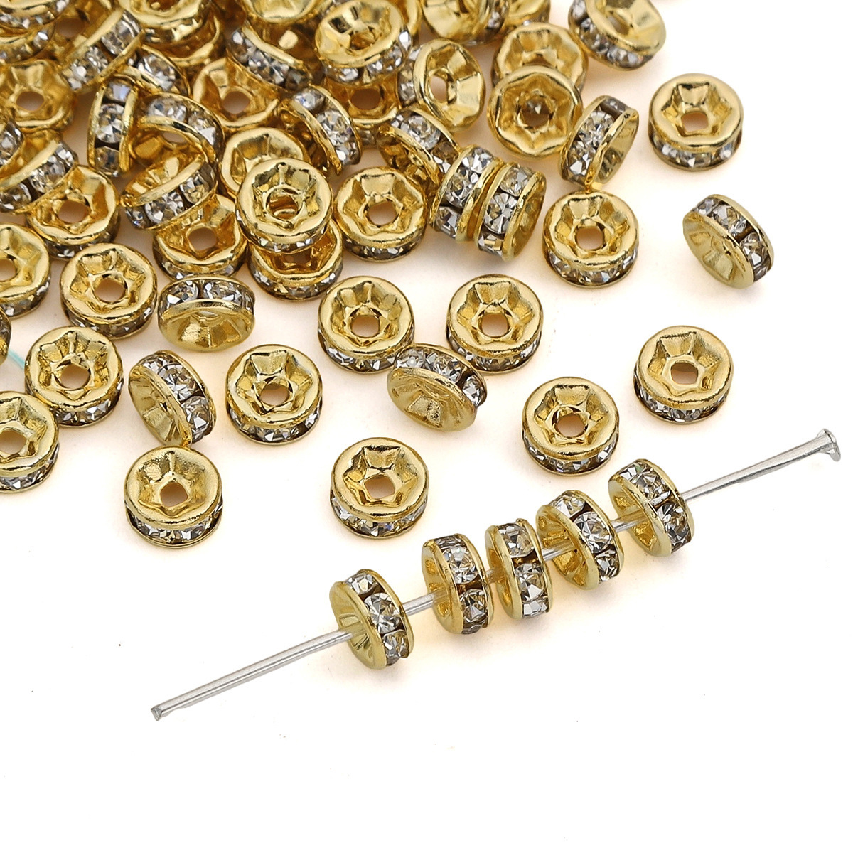 #04 6mm gold 20 pieces/bag