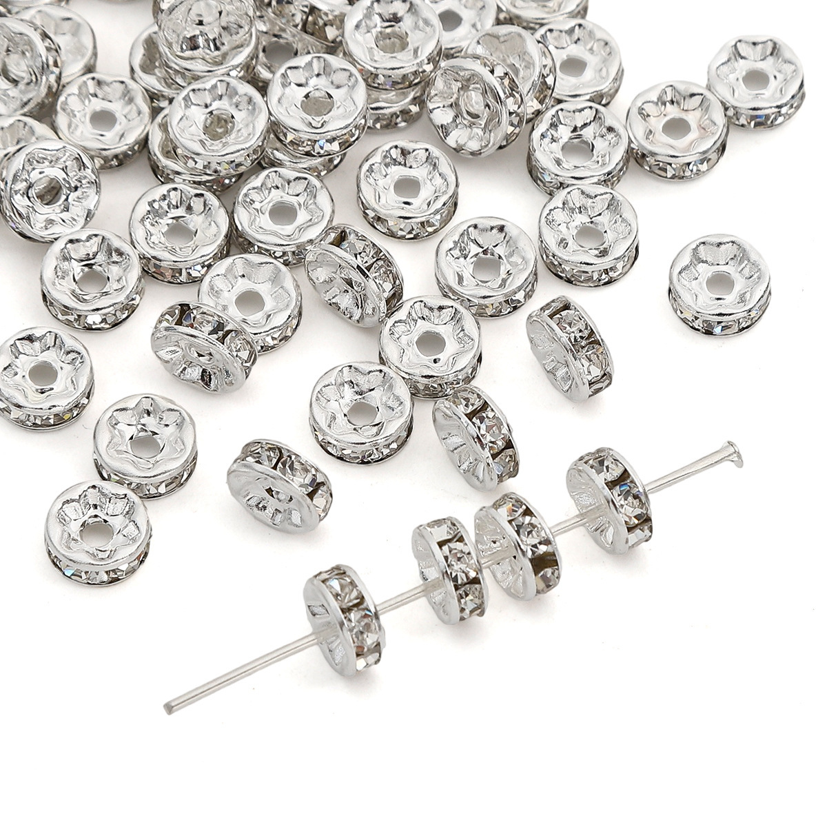 #04 6mm silver 20pcs/bag