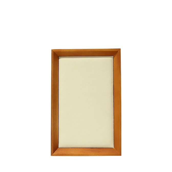 73- Beige straight edge inside oblique display panel H1 23x15x2cm