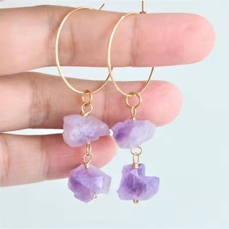 Gold circle   amethyst