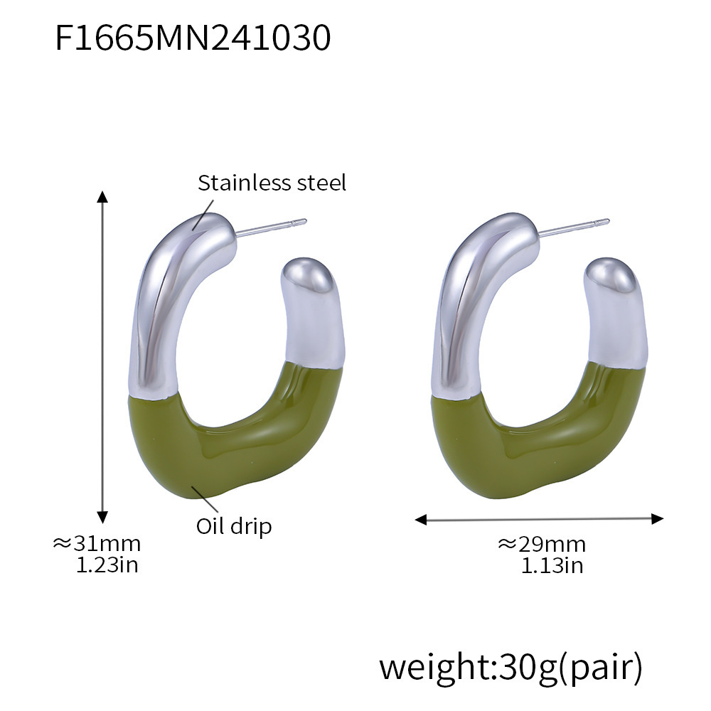 Steel green drop oil