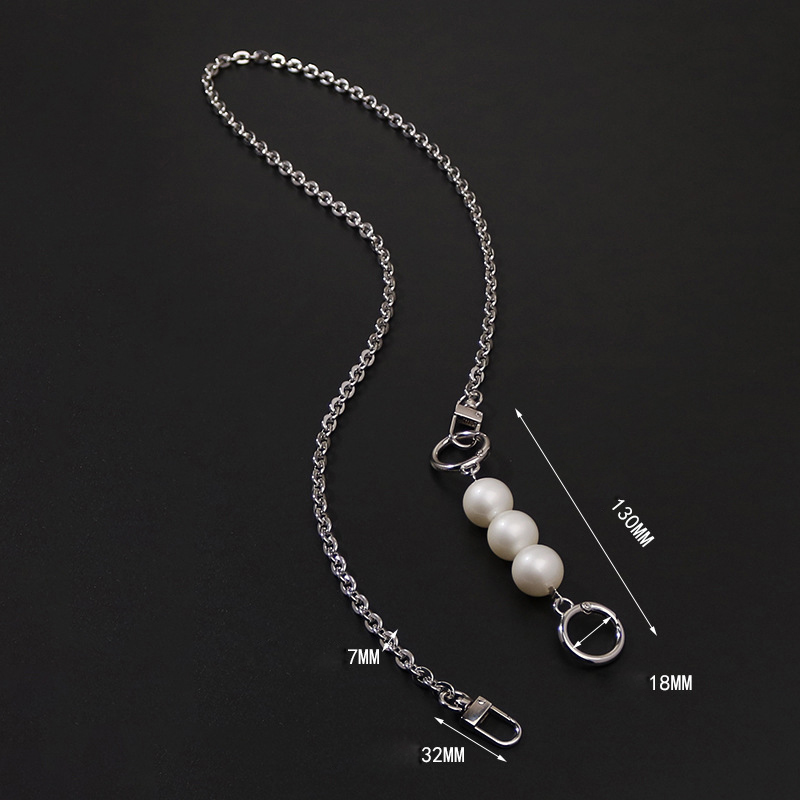 Silver Binbian O chain pearl