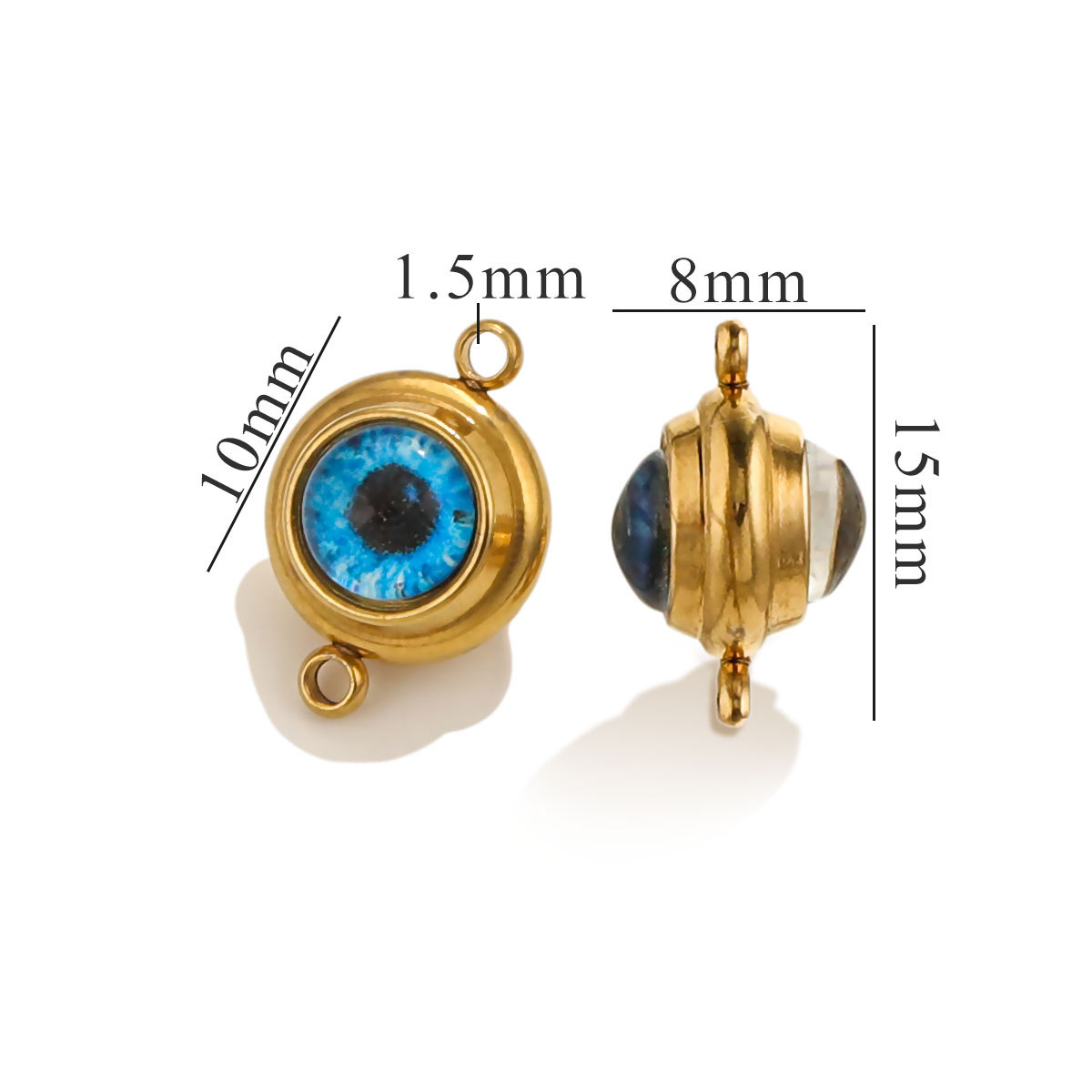 Gold double sided - 10mm