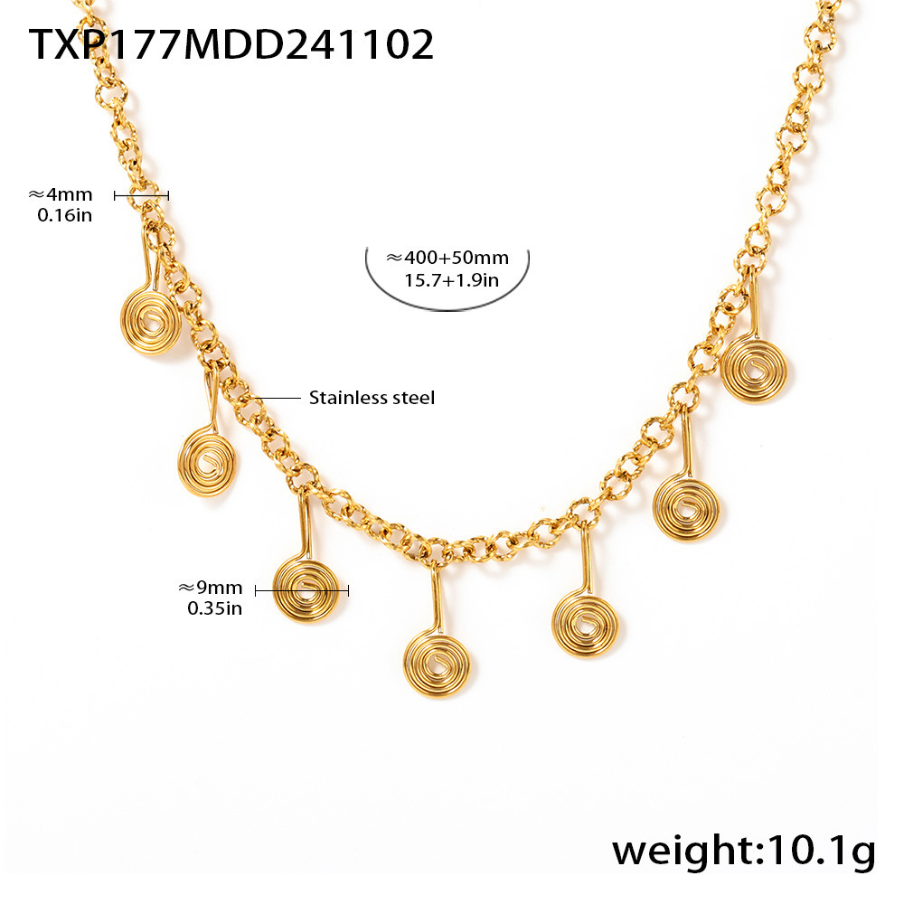 Txp177-gold necklace