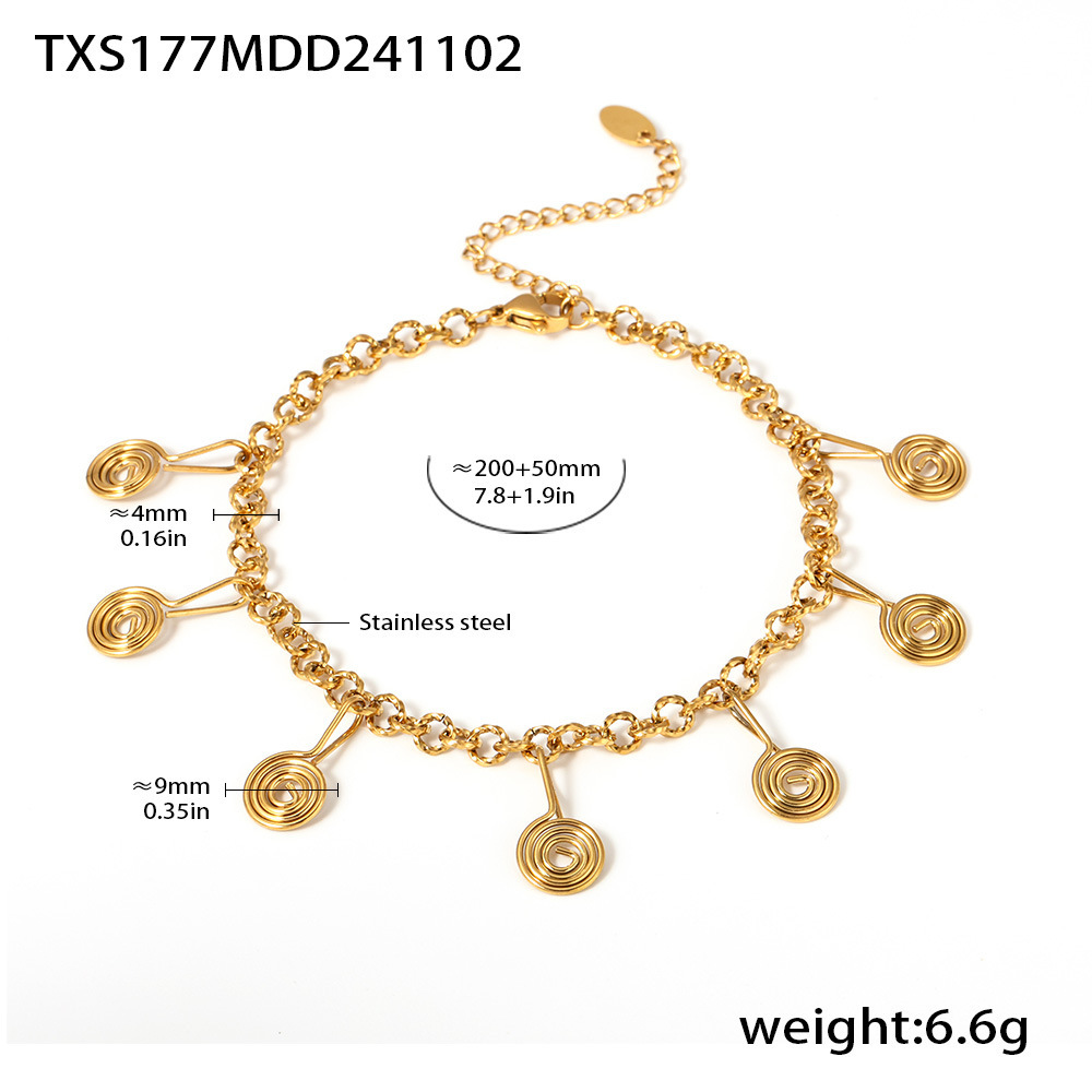 Txs177-gold anklet