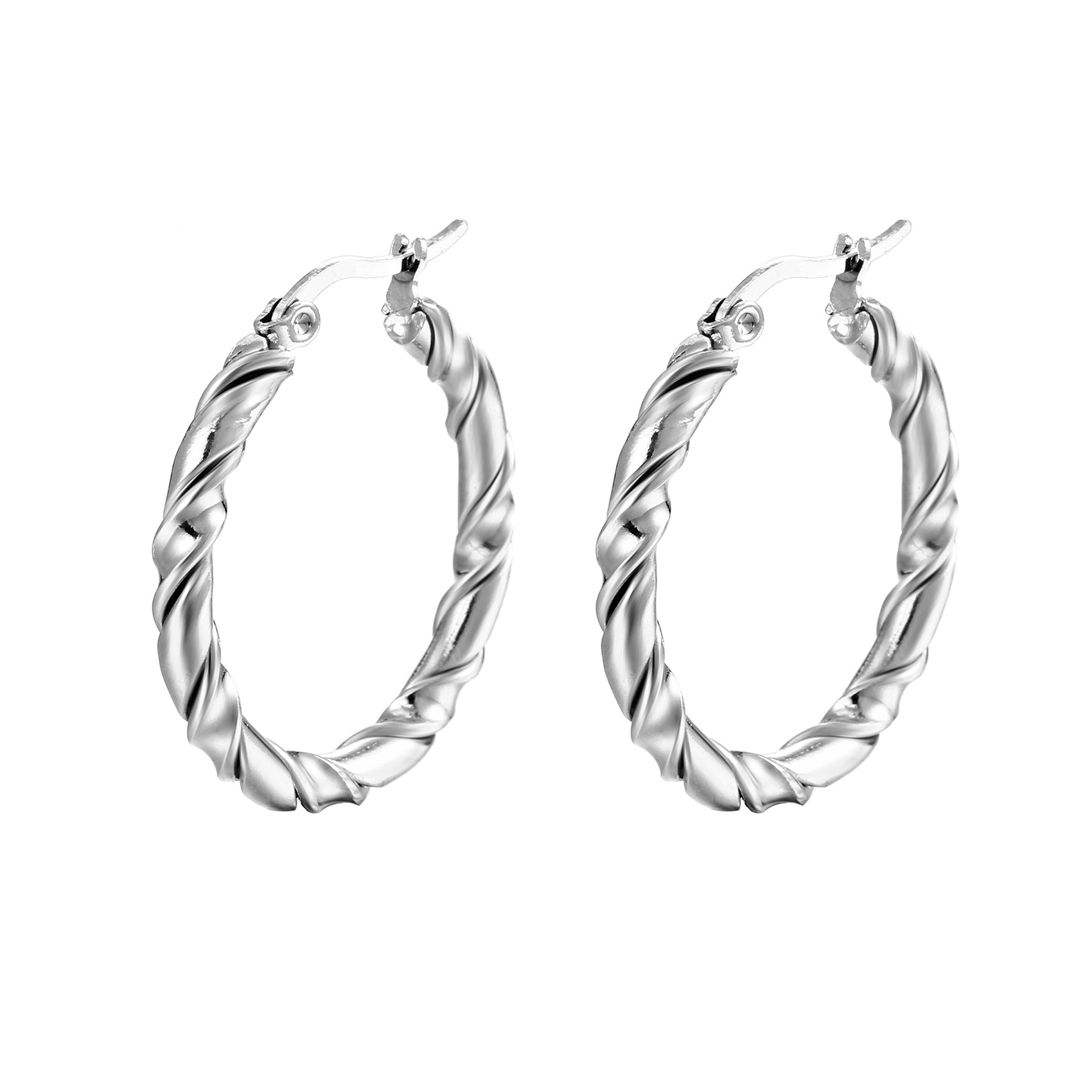 Earrings 1 steel MS-021