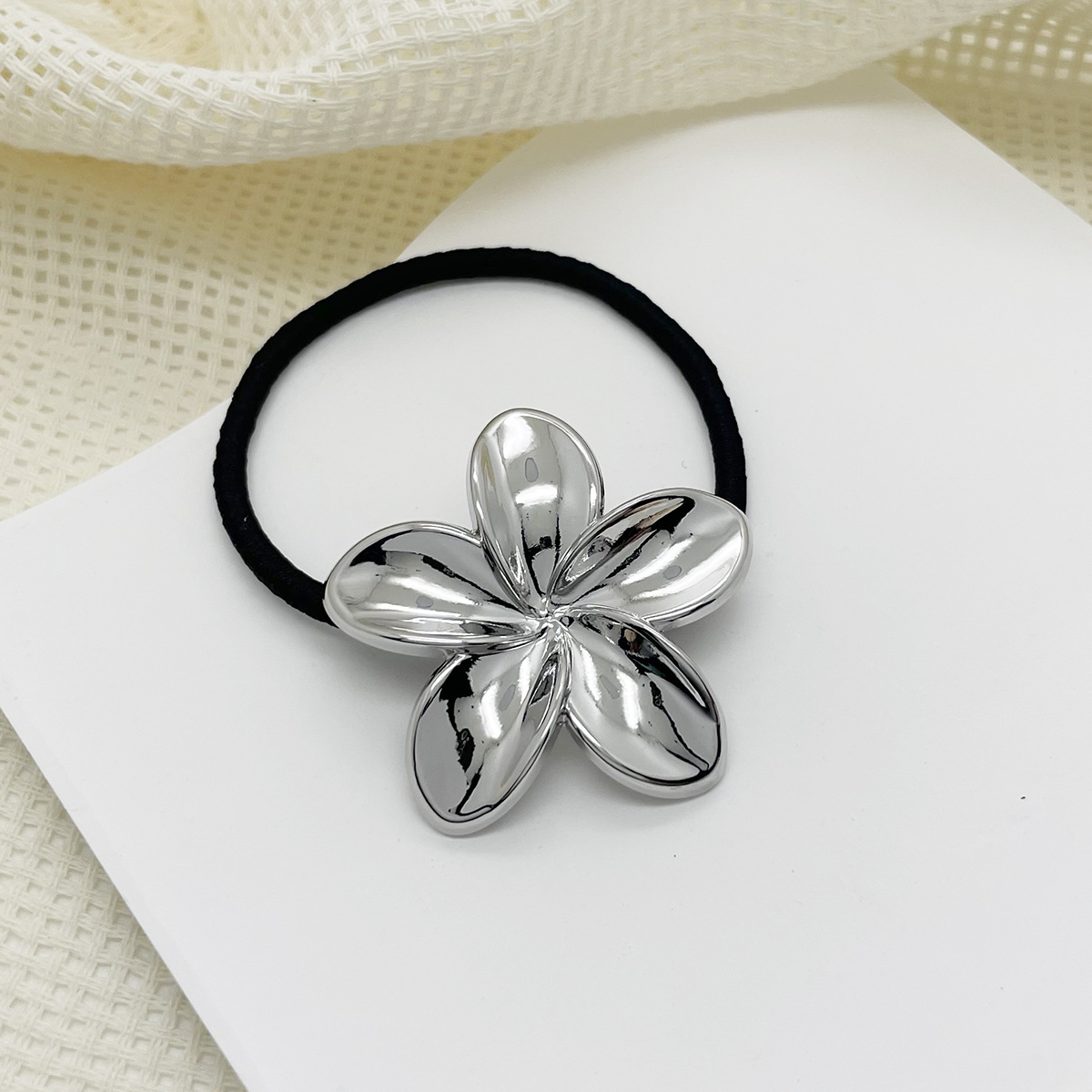 My036-silver four leaf clover-3