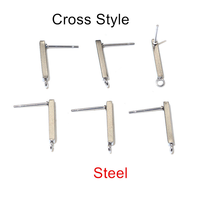 Cross hole-steel color without earplugs