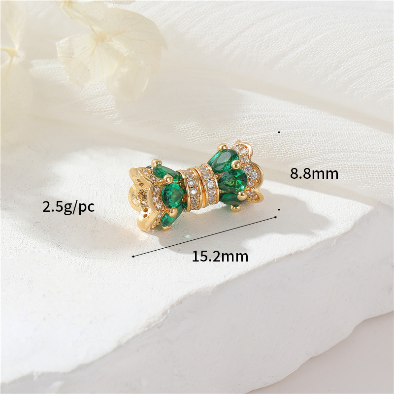 14K gold colour CBK1906 green Zirconium