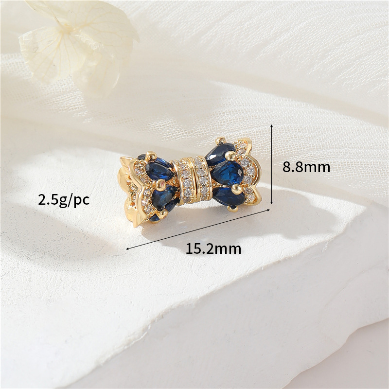 14K gold colour CBK1906 blue Zirconium