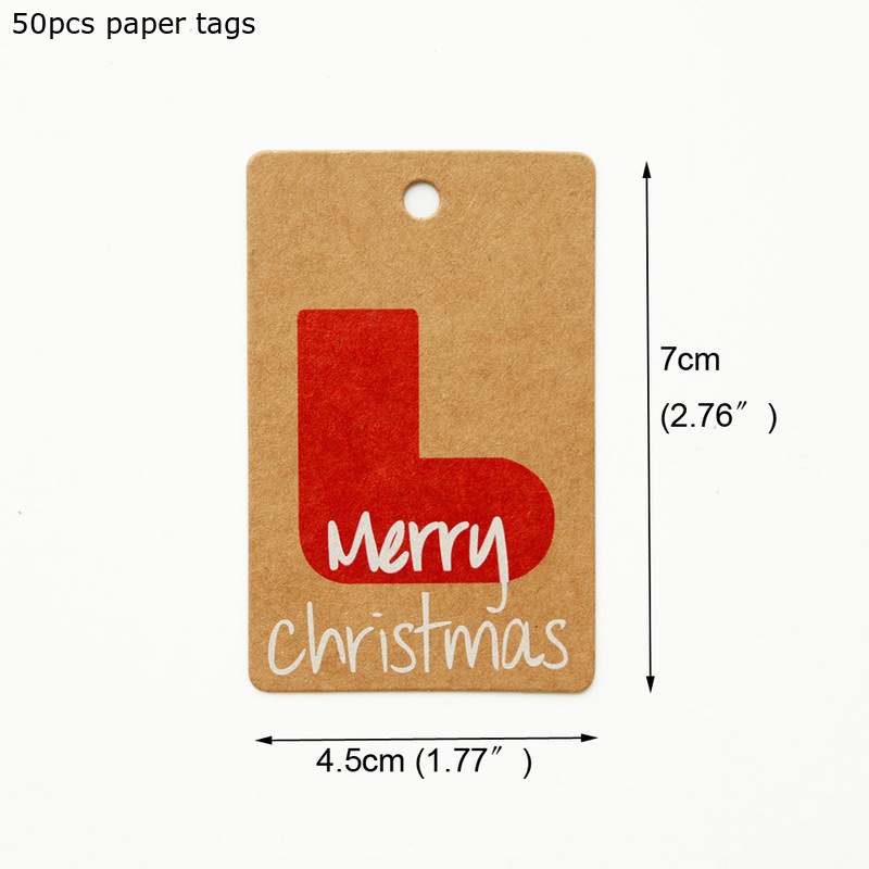 Christmas stocking tag 50