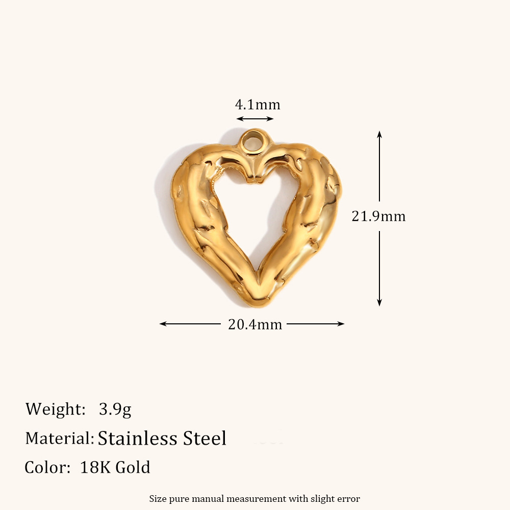 Hollow love pendant-gold