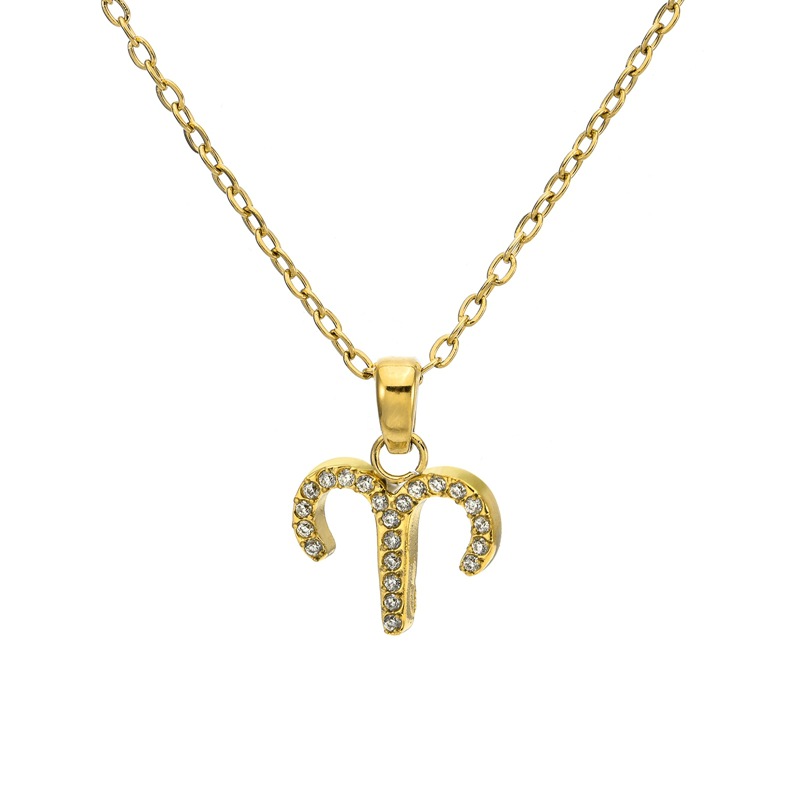 18k gold (aries) necklace