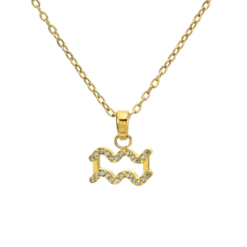 18k gold (water bottle) necklace