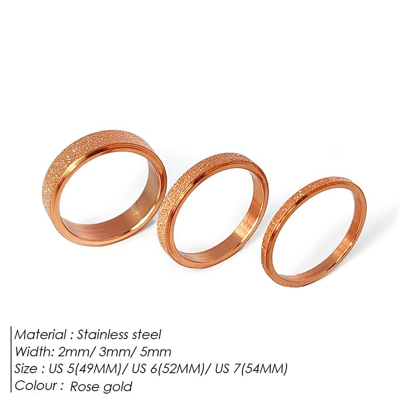 Rose gold 3MM wide -25127