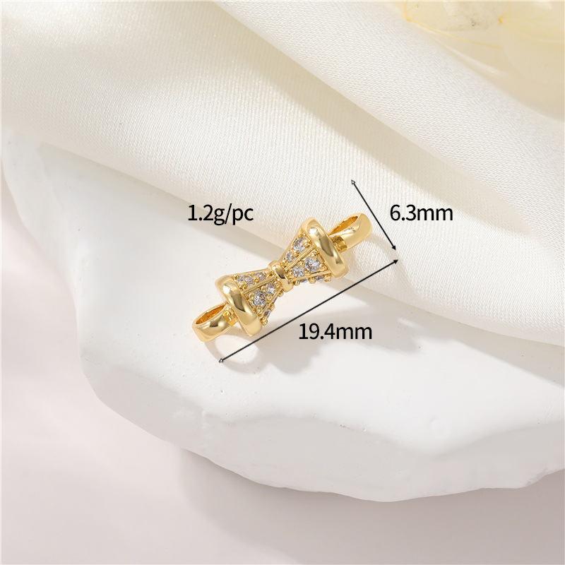 14K gold colour h-12586 White Zirconium