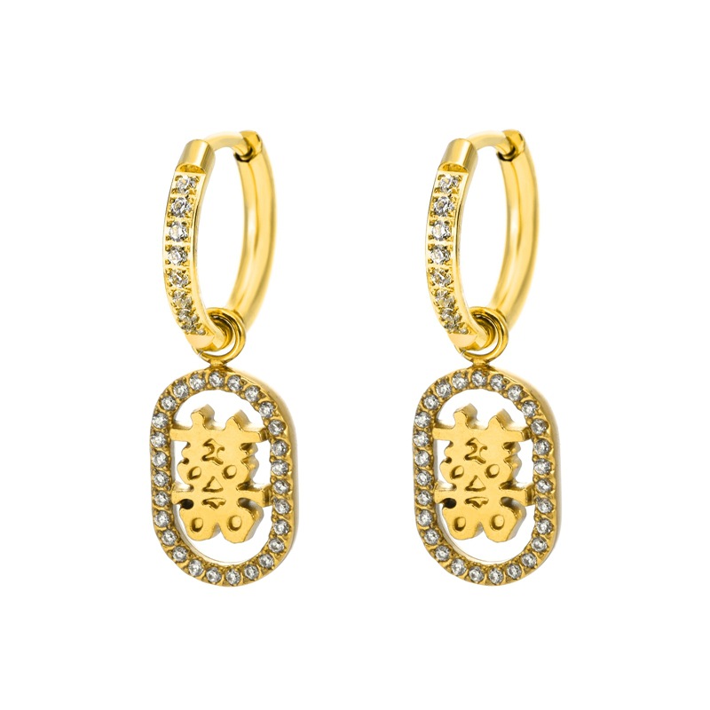 18k gold (happy) earrings