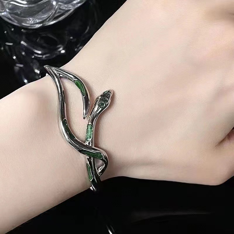 Green snake bracelet