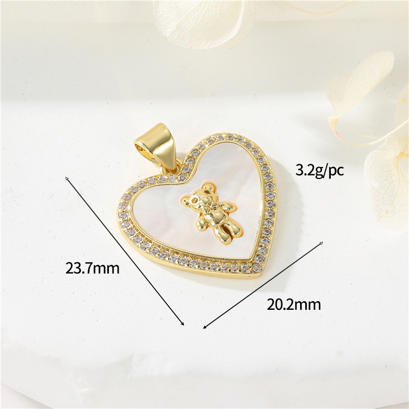 14K gold colour  h-12628 white shell