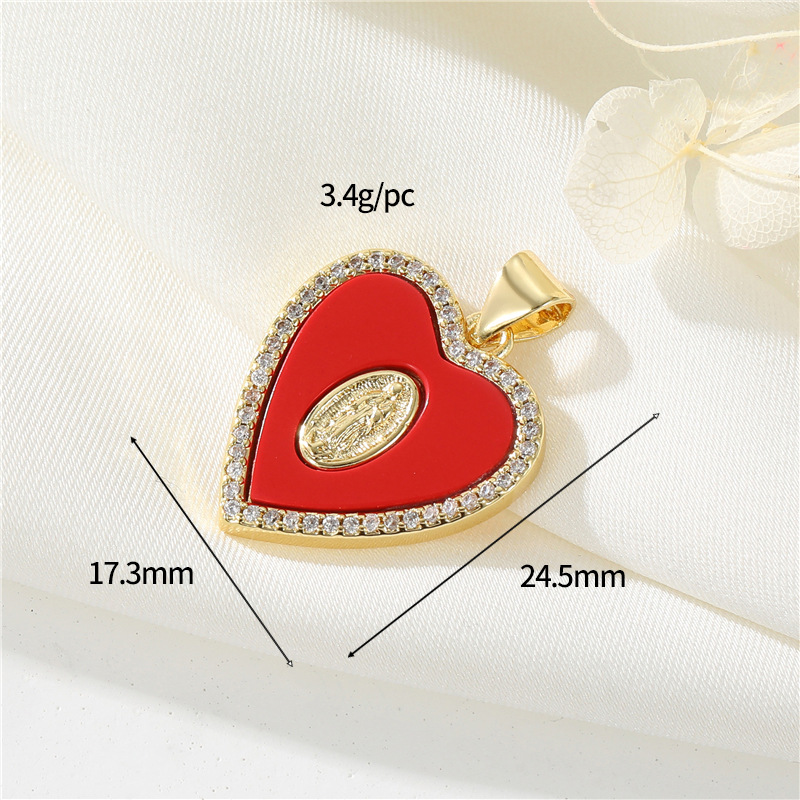 14K gold colour  h-12633 red shell