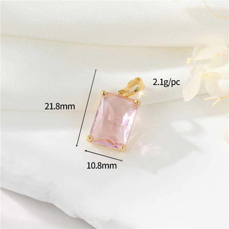 14K gold colour h-12846 pink