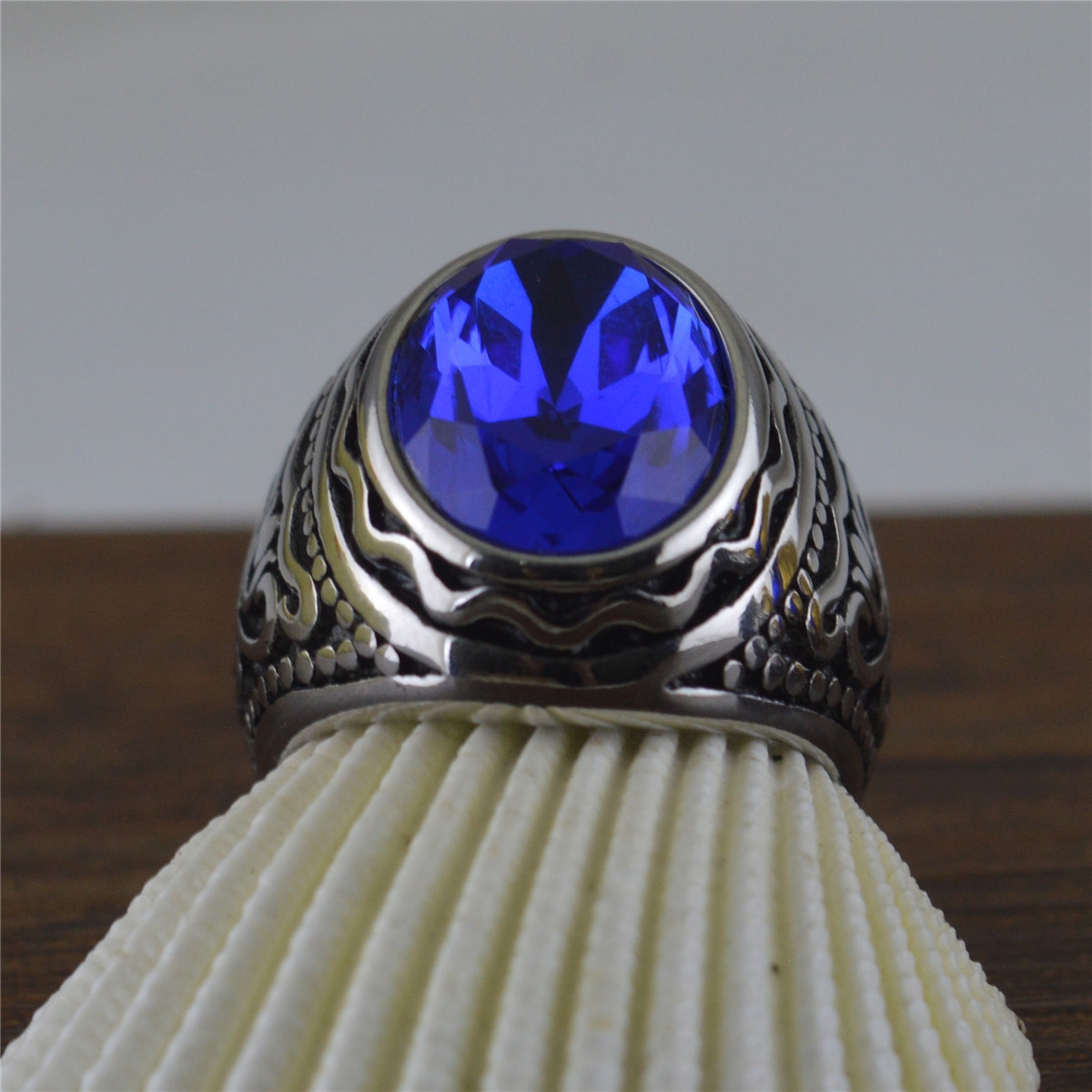 HR404 steel color blue diamond