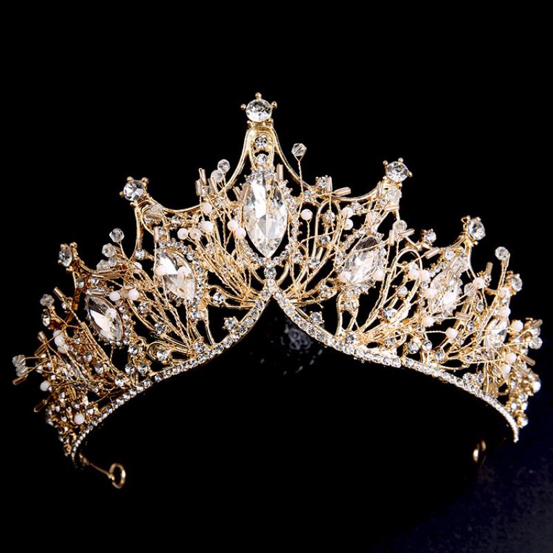 Golden White Diamond Crown