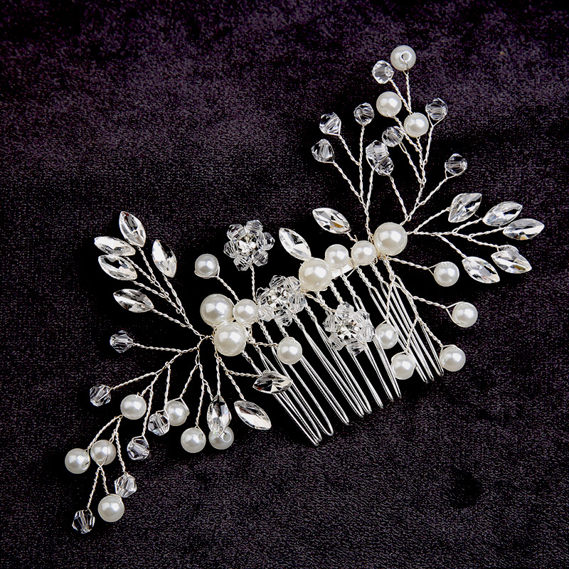 Silver hair comb