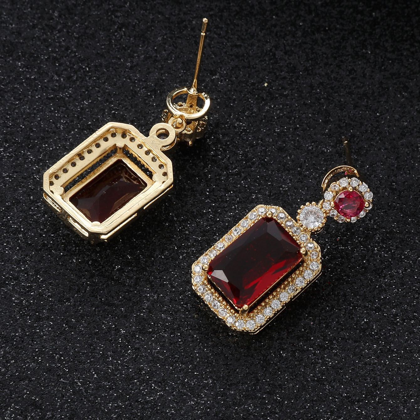 Earrings-Red