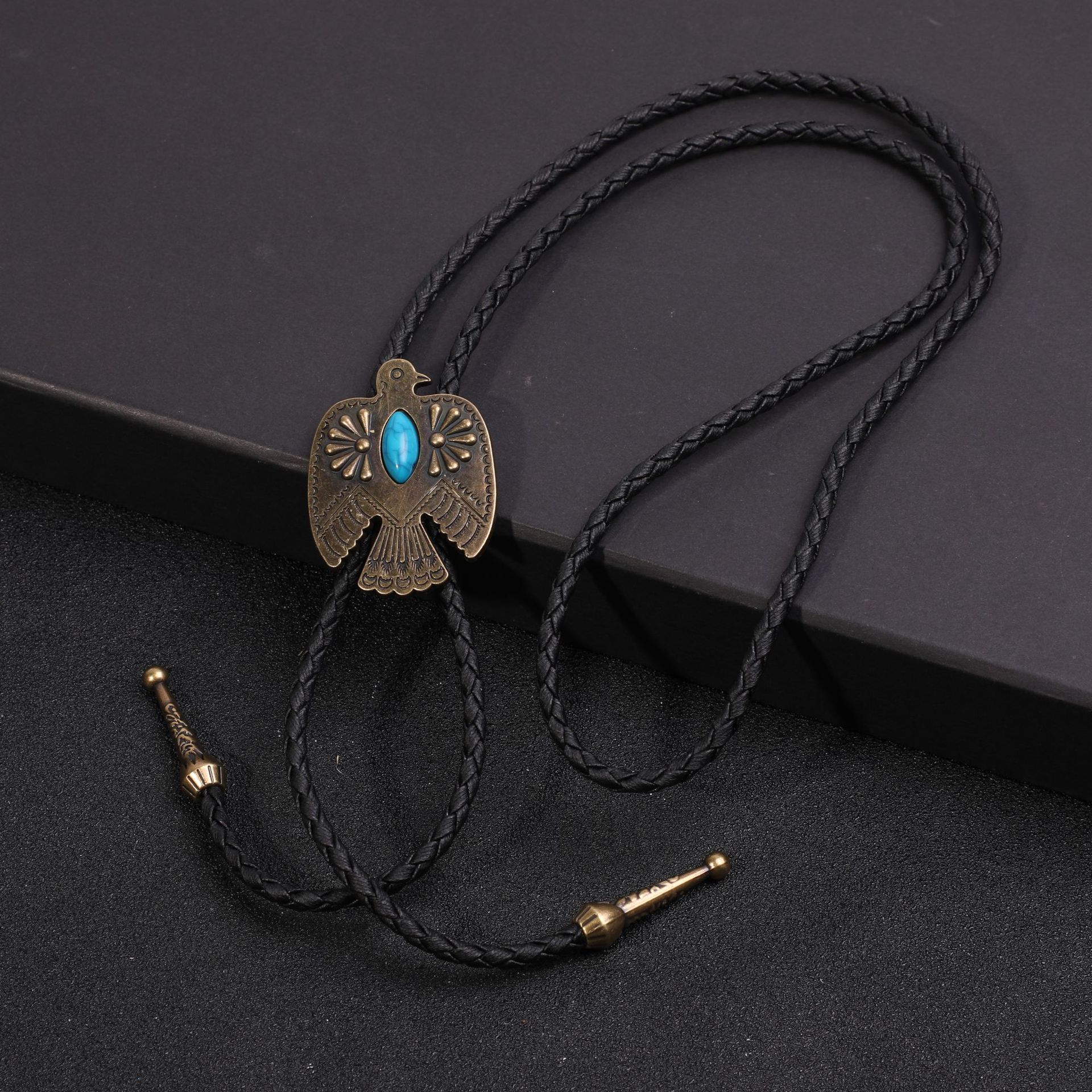 Turquoise Brass Eagle Brand