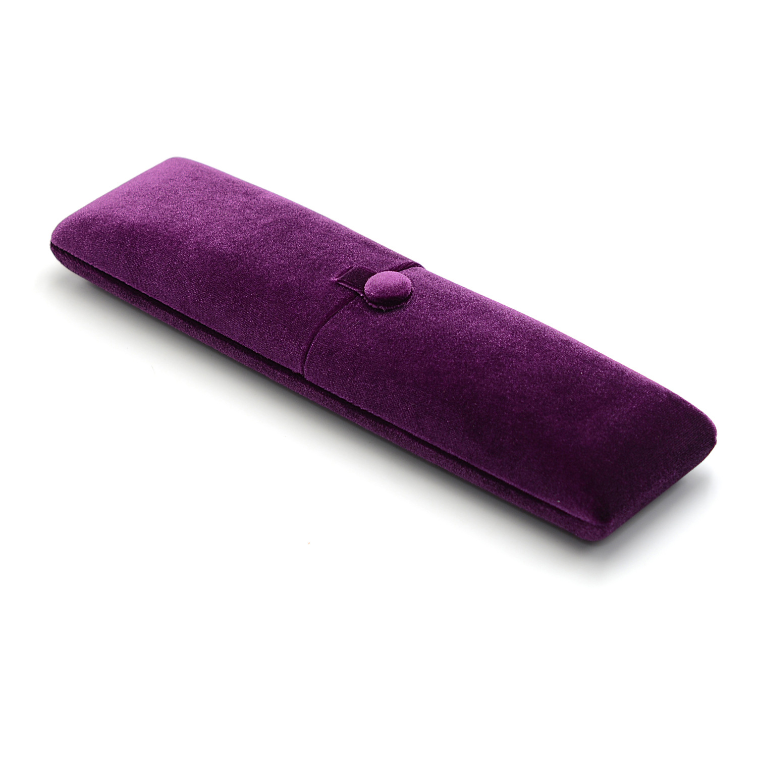 Long chain box double velvet purple -9x9x3.5cm