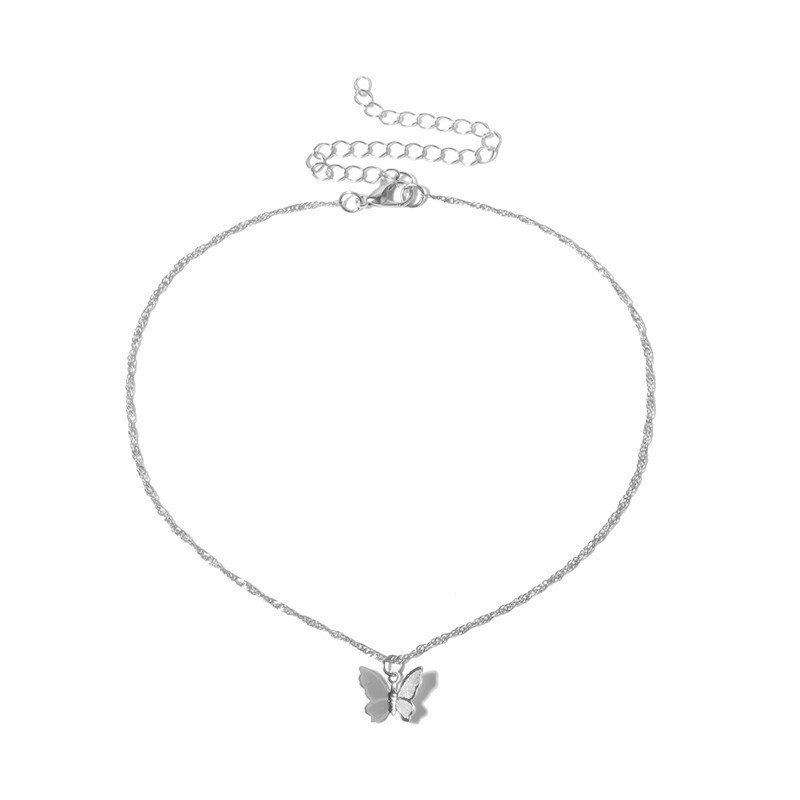 Single butterfly silver