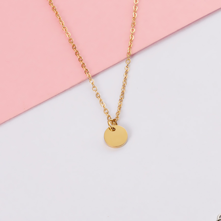 Gold necklace (plus a disc)