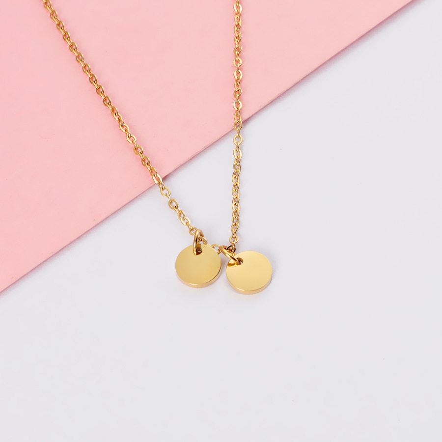 Gold necklace (plus two discs)