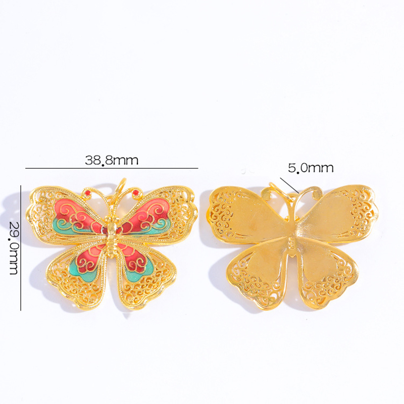 1 colorful butterfly pendant