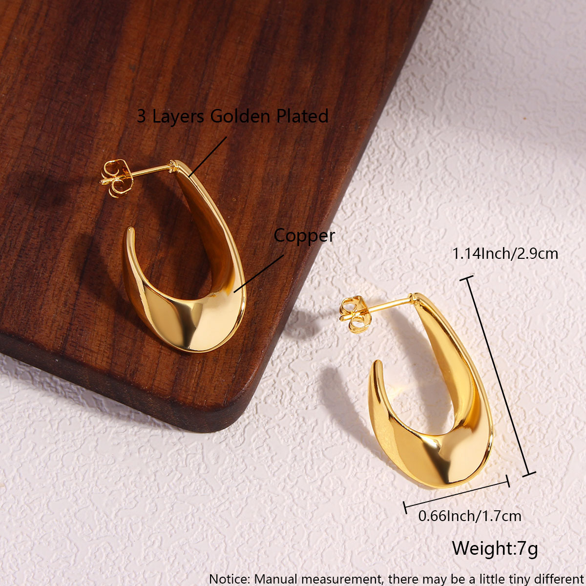 Gold C- shaped EJ12-1