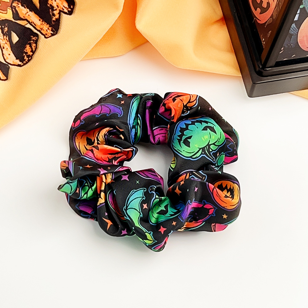 Halloween hair ring-pumpkin colorful