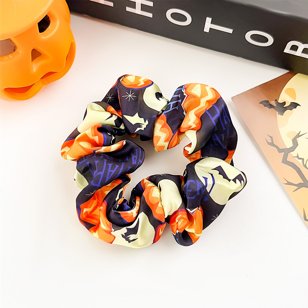 Halloween Circle-Pumpkin Navy Blue