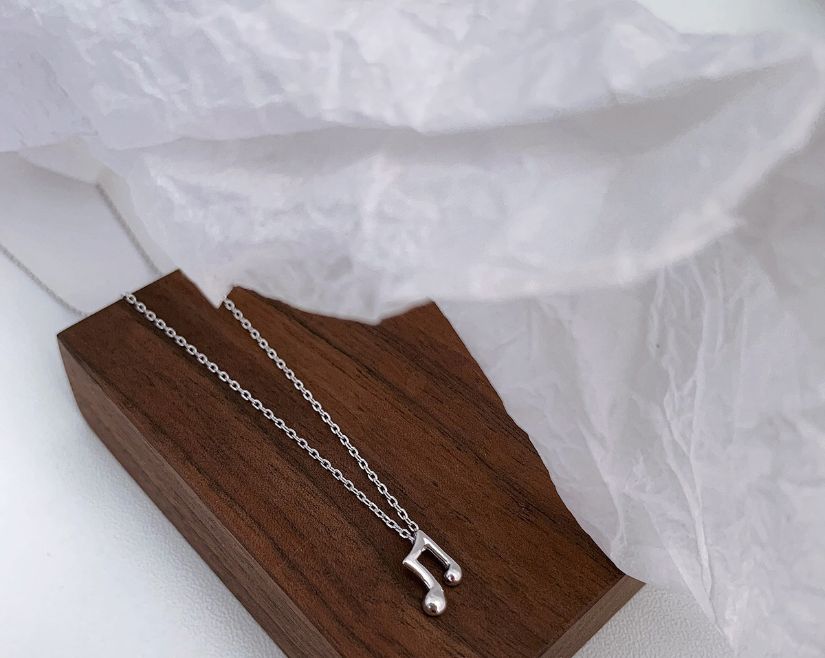 Mini [silver] note necklace