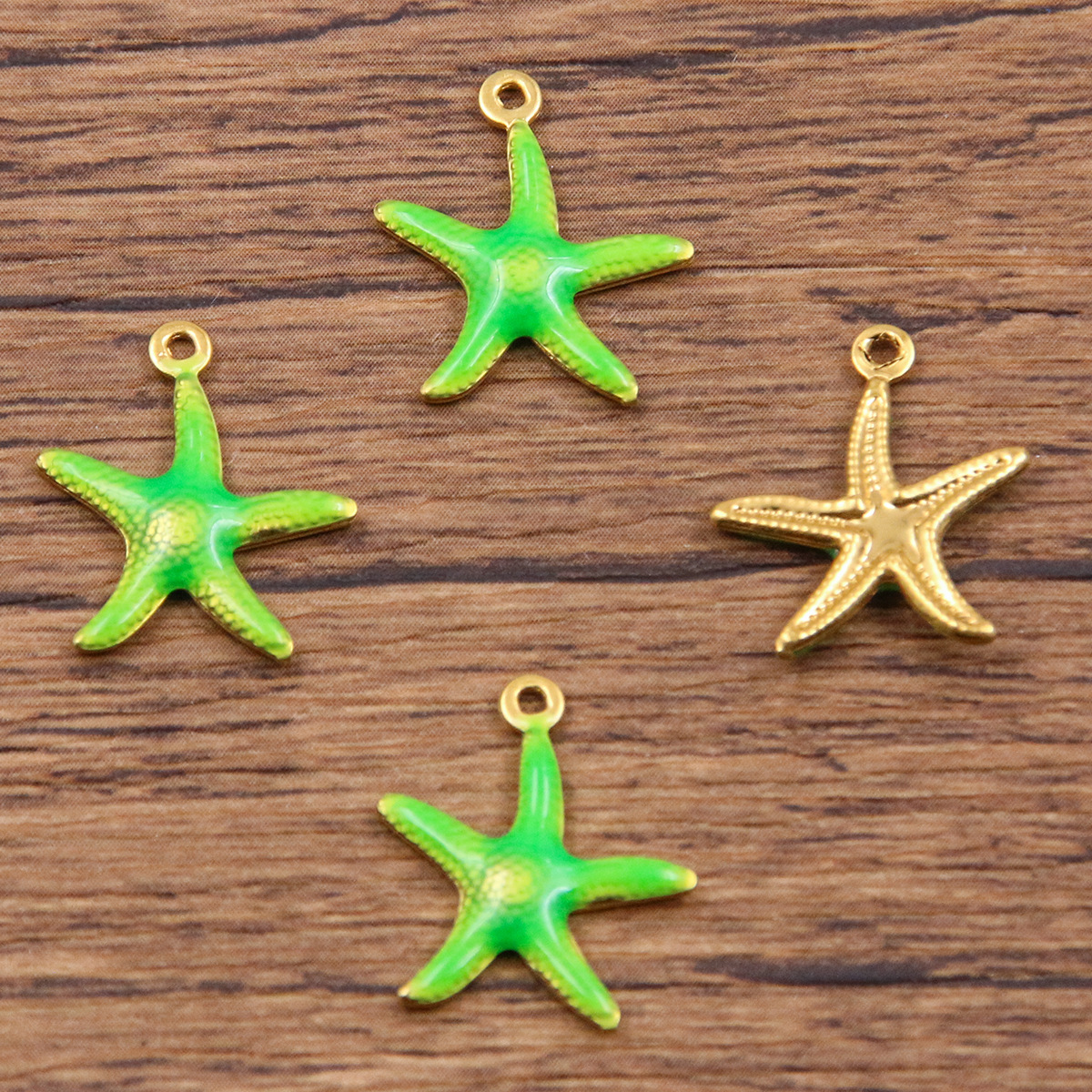 Starfish green 15x17mm