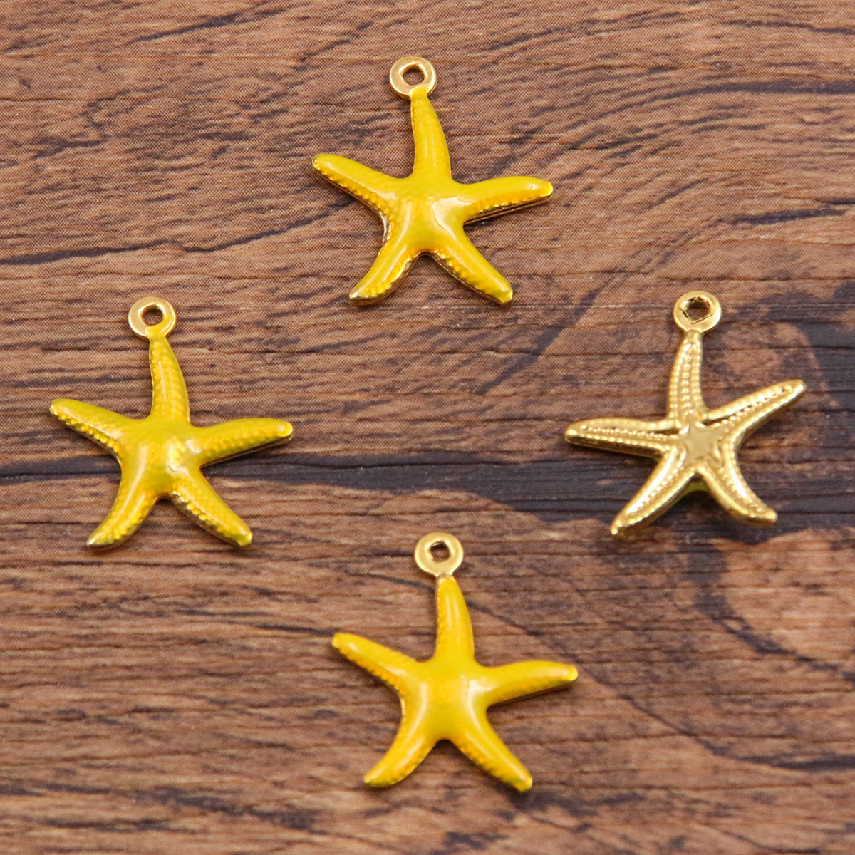 Starfish yellow 15x17mm